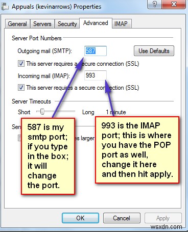 Cách Thay đổi cài đặt Email trong Windows Live Mail