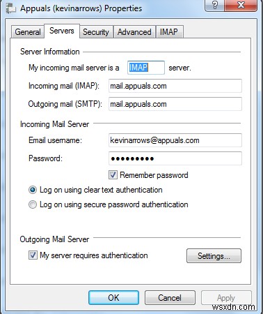 Cách Thay đổi cài đặt Email trong Windows Live Mail