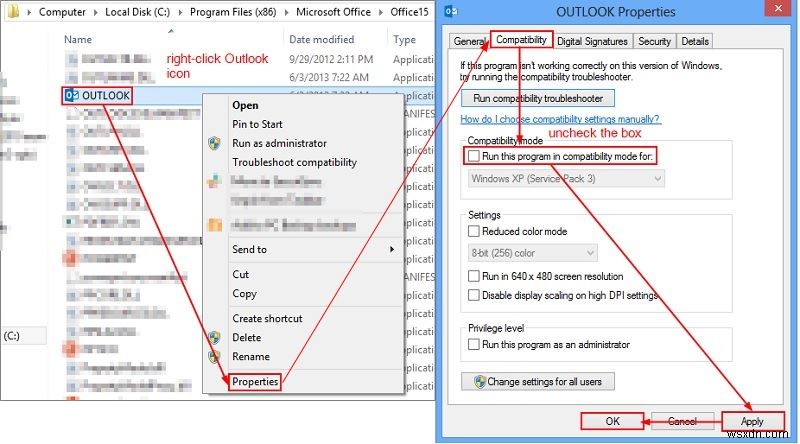 Sửa lỗi:  Không thể mở thư mục email mặc định. Kho thông tin không thể mở được  trong Outlook