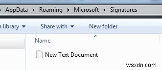 Outlook không phản ứng nút Chữ ký (Signature)