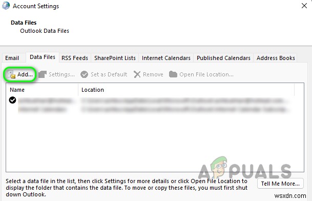 Cách khắc phục (0x8004010F): Không thể truy cập file dữ liệu Outlook trên Windows