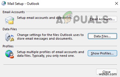 Cách khắc phục (0x8004010F): Không thể truy cập file dữ liệu Outlook trên Windows