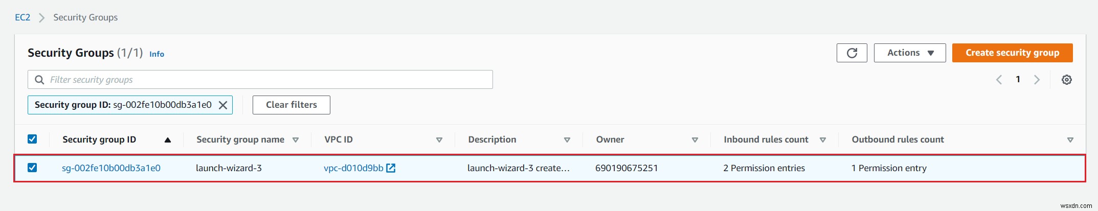 Cách Cấu Hình Quy Tắc Bảo Mật Trong Amazon EC2 Instance