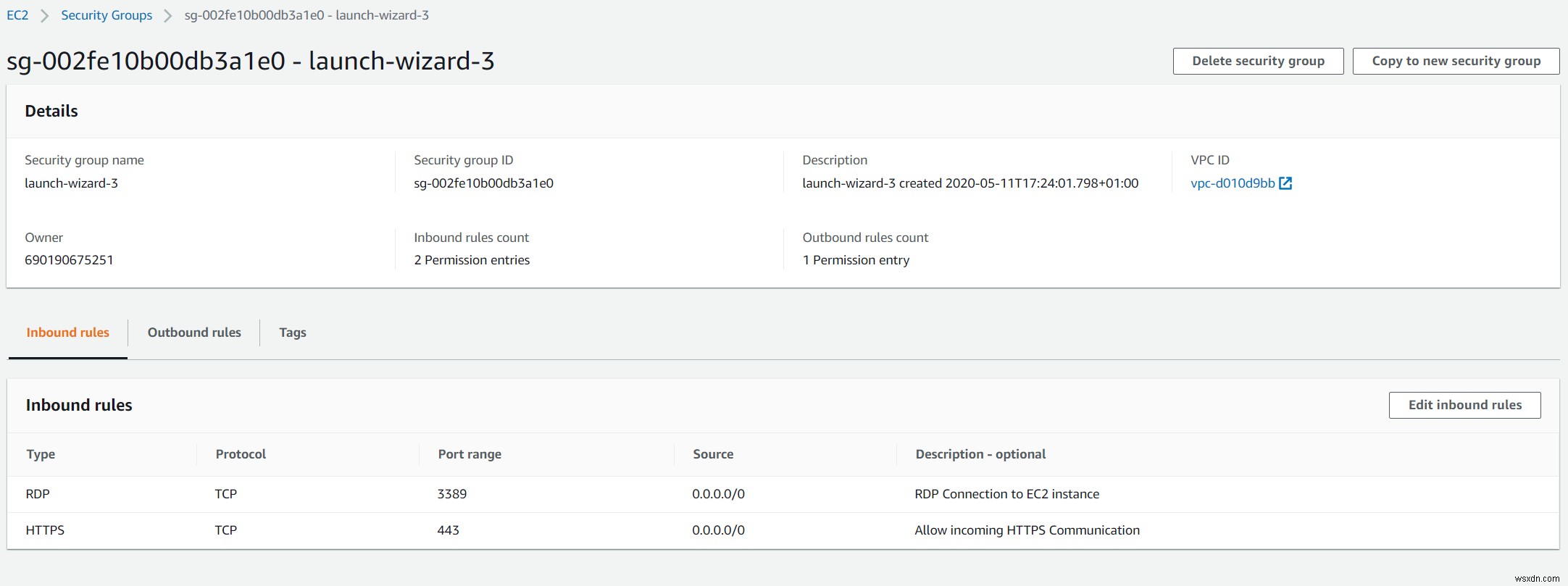 Cách Cấu Hình Quy Tắc Bảo Mật Trong Amazon EC2 Instance