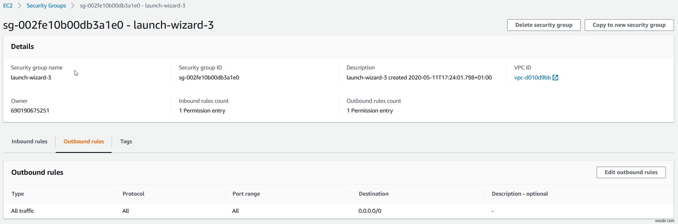 Cách Cấu Hình Quy Tắc Bảo Mật Trong Amazon EC2 Instance
