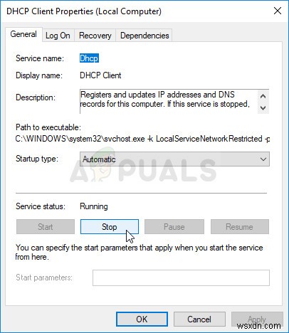 Khắc phục lỗi Unable to Contact your DHCP Server trên Windows 7, 8, 10