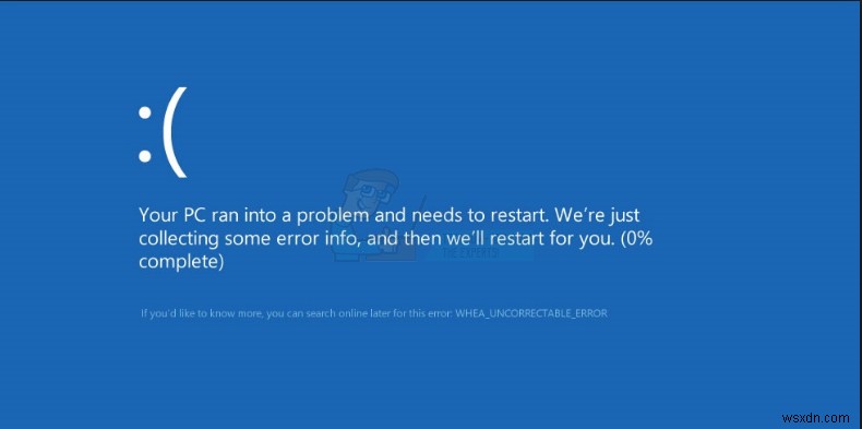 Khắc phục lỗi WHEA_UNCORRECTABLE_ERROR (0x00000124) trên Windows 7, 8, 10