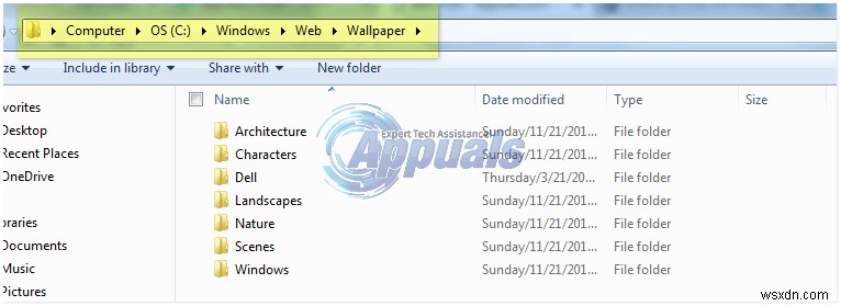 Vị trí lưu Wallpaper (Hình nền) mặc định trên Windows 7, 8, 10