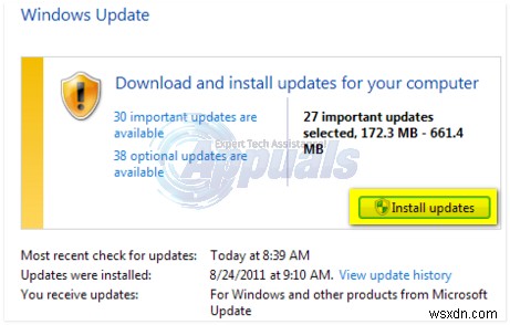 HƯỚNG DẪN CHI TIẾT: Cách chạy thủ công Windows Update (Win 7/8/8.1 và 10)
