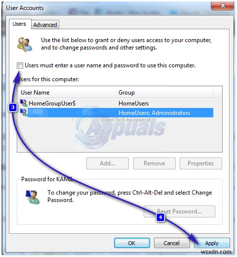 Cách đăng nhập tự động vào Windows 7
