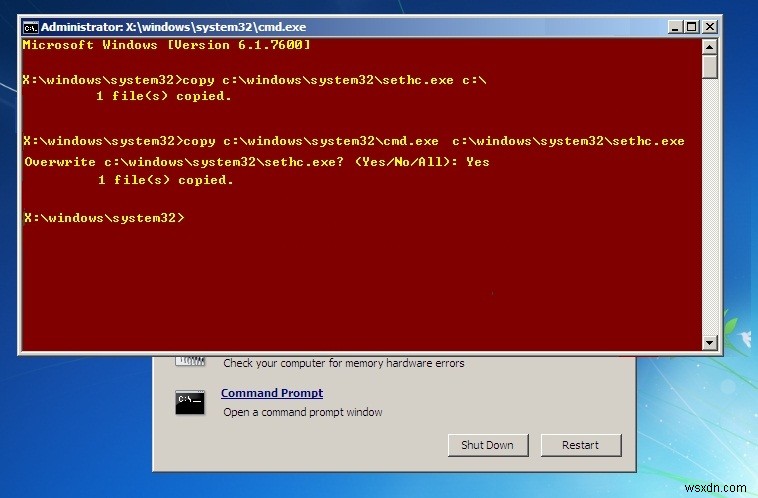 Khắc phục: Đặt lại mật khẩu Windows 7 không cần phần mềm