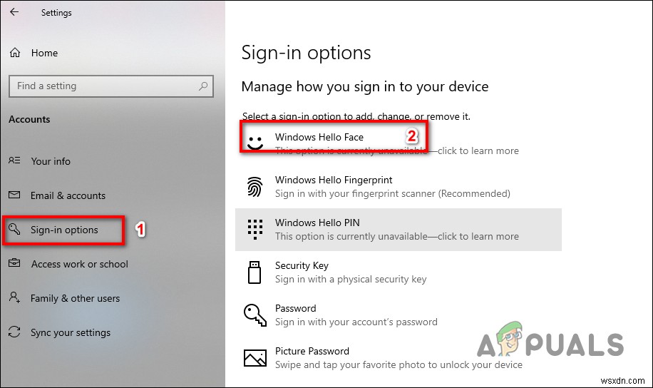 Cách khắc phục Nhận diện khuôn mặt không khả dụng trên Windows Hello