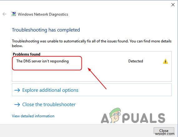 Cách khắc phục lỗi  DNS server not responding  trên Windows
