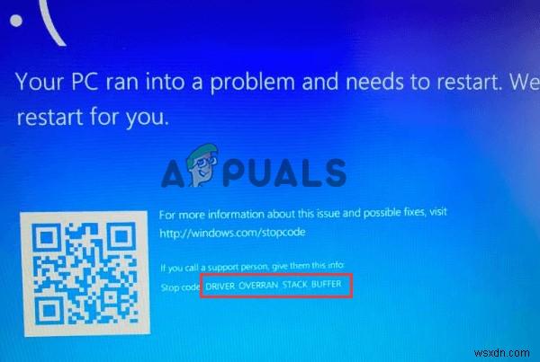 Cách khắc phục lỗi BSOD DRIVER OVERRAN STACK BUFFER trên Windows 10 & 11