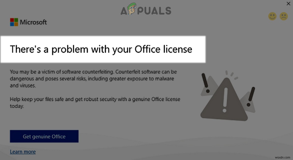  Có vấn đề với giấy phép Office  - Tại sao xảy ra và cách khắc phục?