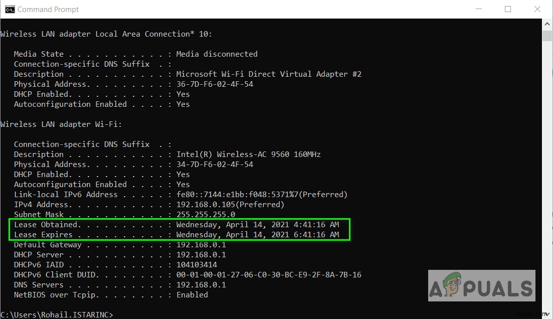 Cách thay đổi thời gian thuê DHCP (DHCP Lease Time) trên Windows 10