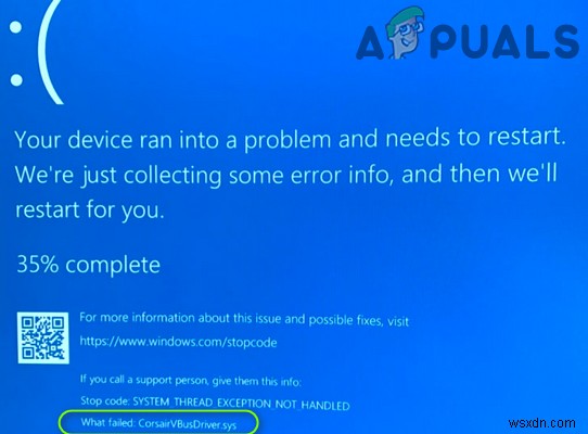 Cách khắc phục lỗi BSOD do CorsairVBusDriver.sys trên Windows 10