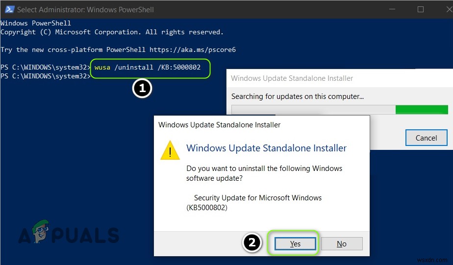 [KHẮC PHỤC] BSOD do bản cập nhật Windows KB5000802