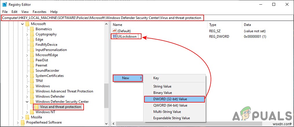 Cách ẩn khu vực Virus & Threat Protection trong Windows 10