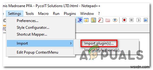 Khắc phục: Plugin Notepad++ không cài đặt được trên Windows 10