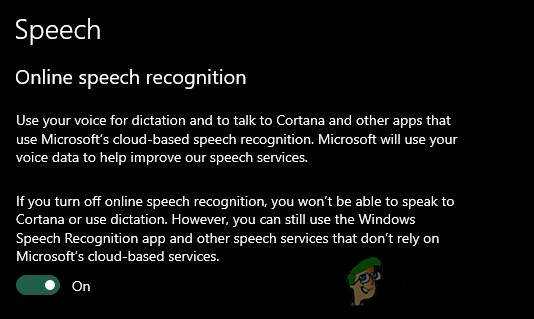 Cách Bật/Tắt Nhận dạng giọng nói trực tuyến (Online Speech Recognition) trong Windows 10