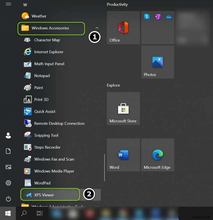 Cách mở file OXPS trên Windows 10