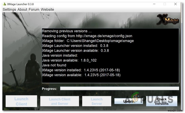 Khắc phục lỗi  Java not Found  trong Xmage trên Windows 10
