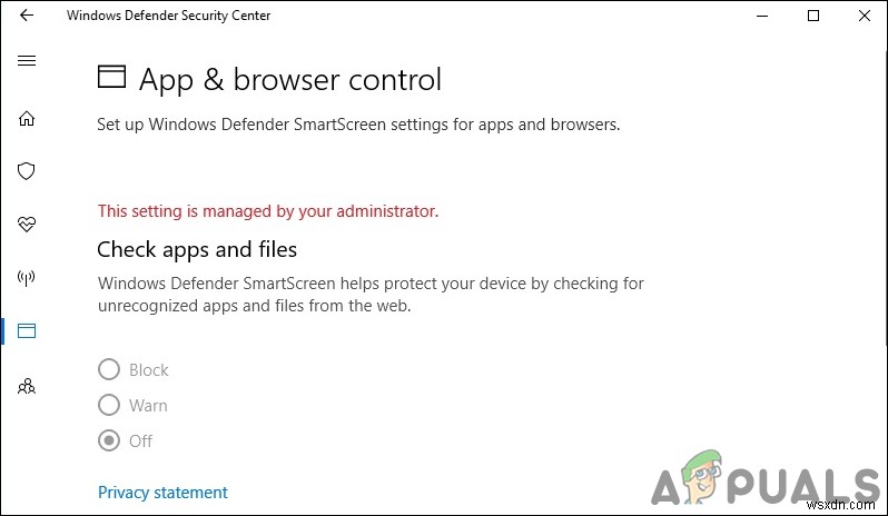 Cách ẩn khu vực App và Browser Protection trong Windows 10