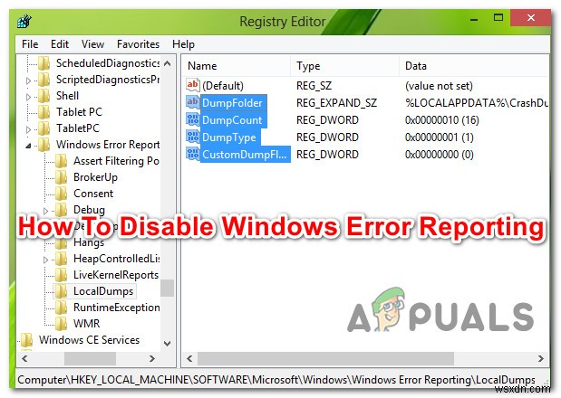 Cách tắt Error Reporting (Báo cáo lỗi) trong Windows 10