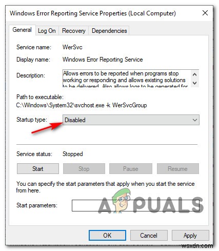 Cách tắt Error Reporting (Báo cáo lỗi) trong Windows 10