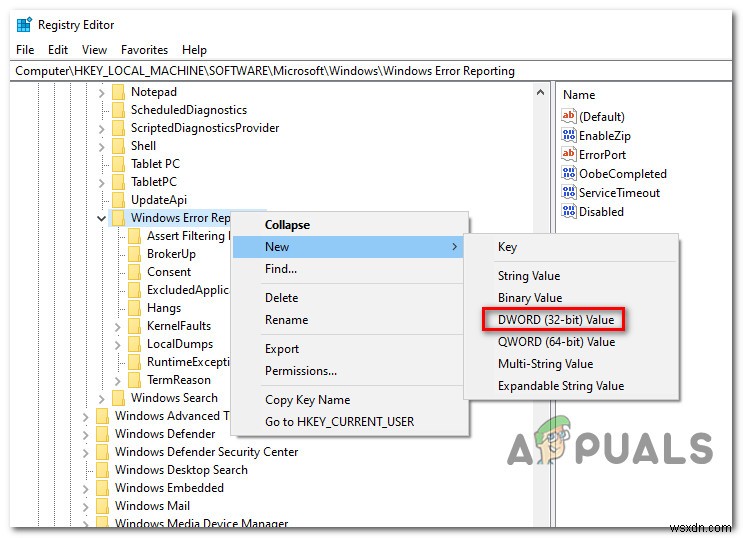 Cách tắt Error Reporting (Báo cáo lỗi) trong Windows 10