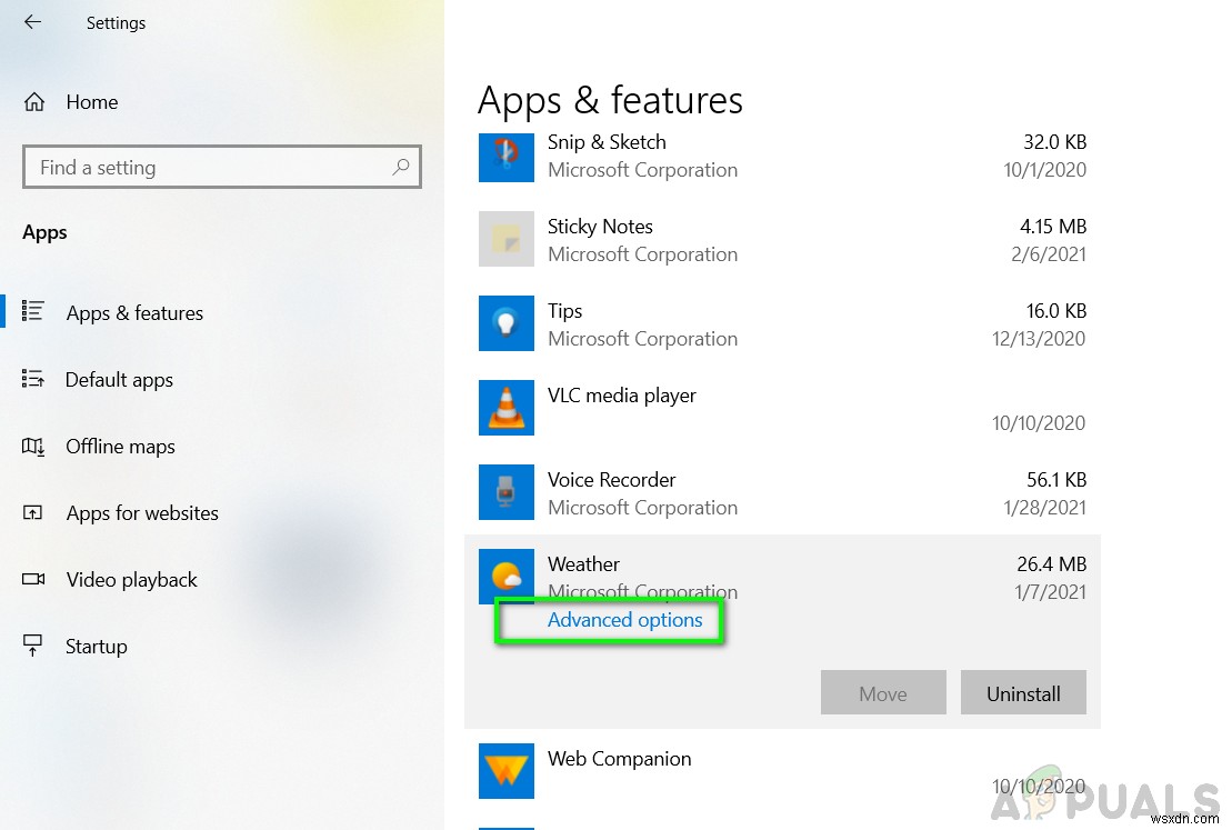 Khắc phục: Ứng dụng Weather không hoạt động / bị crash trong Windows 10