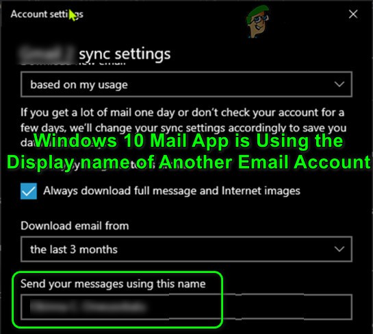 Cách thay đổi tên hiển thị trên ứng dụng Mail trong Windows 10