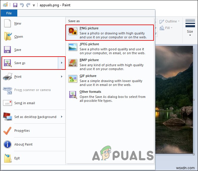 Cách lưu/Chuyển đổi WEBP sang PNG trên Windows 10
