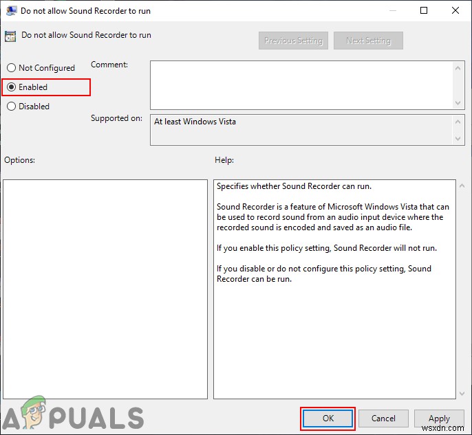 Cách tắt Sound Recorder (Thiết bị ghi âm) trên Windows 10