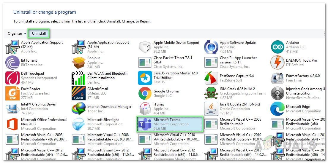 Lỗi Javascript Exception trong Microsoft Teams trên Windows 10