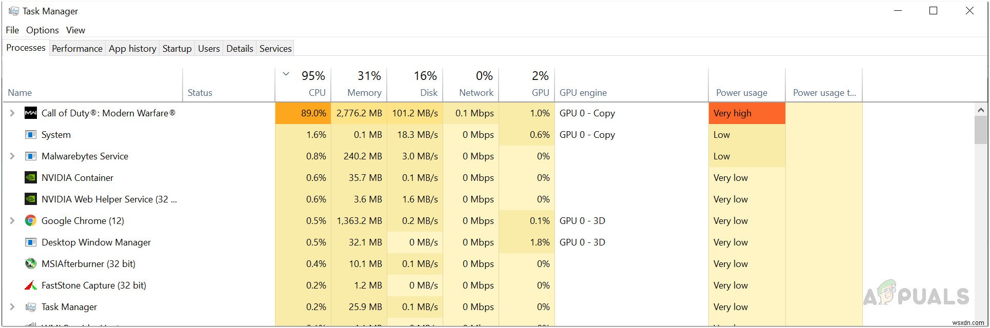 Cách khắc phục vấn đề sử dụng đĩa 100% khi chơi game trên Windows 10