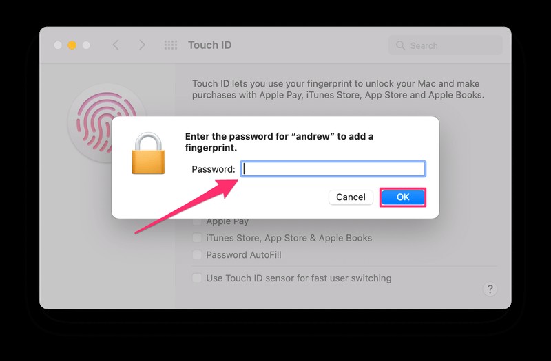 Hướng Dẫn Bật Touch ID Trên MacBook Pro Bước Đi Bước
