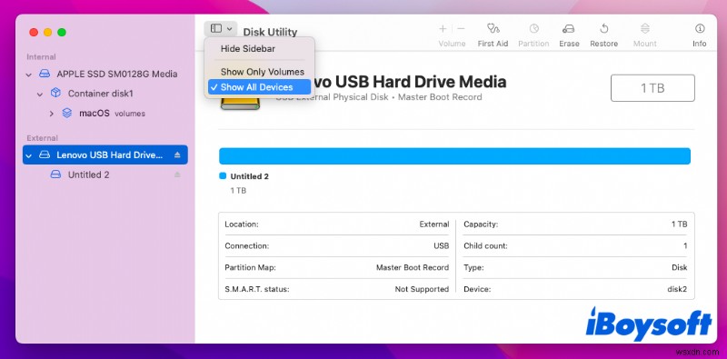 Tùy chọn Convert to APFS bị mờ? Cách kích hoạt tùy chọn chuyển đổi sang APFS trong Disk Utility