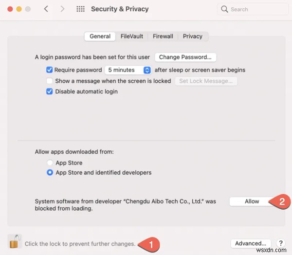 Bật System Extension iBoysoft Data Recovery Trên Mac Apple Silicon