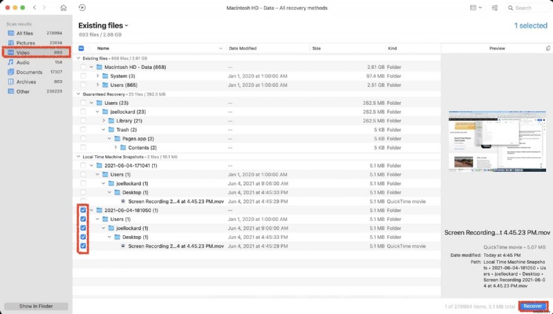 Khôi Phục Video Quay Màn Hình QuickTime Mất: Hướng Dẫn Bước Đi Bước Video Chưa Lưu & Đã Xóa