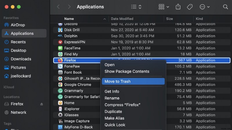 Cách gỡ cài đặt Firefox an toàn trên Mac