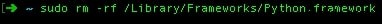 An toàn gỡ bỏ cài đặt Python của bên thứ ba khỏi Mac