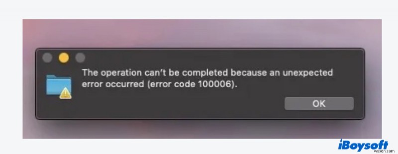 Khắc phục lỗi Mac 100006 khi dùng ổ ngoài – Hướng dẫn từng bước
