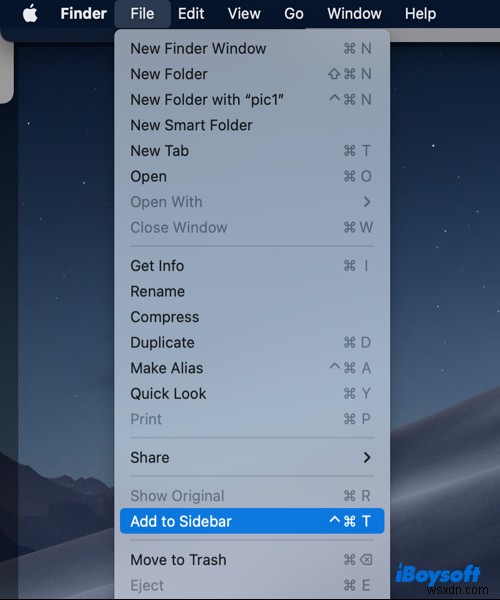 Thêm mục yêu thích vào Finder và Dock trên Mac để truy cập ngay lập tức