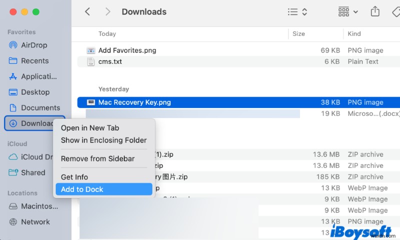 Thêm mục yêu thích vào Finder và Dock trên Mac để truy cập ngay lập tức