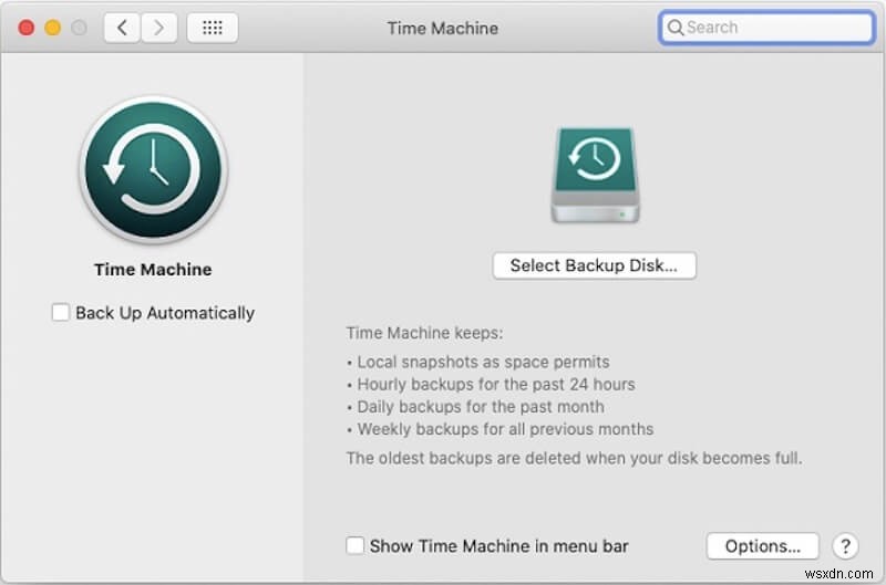 Khắc phục sự cố Time Machine: Cách giải quyết lỗi Không tìm thấy ổ sao lưu