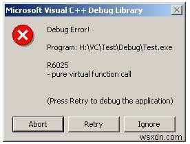 Khắc Phục Lỗi Runtime Error R6025 Trong Visual C++ – Hướng Dẫn Chi Tiết