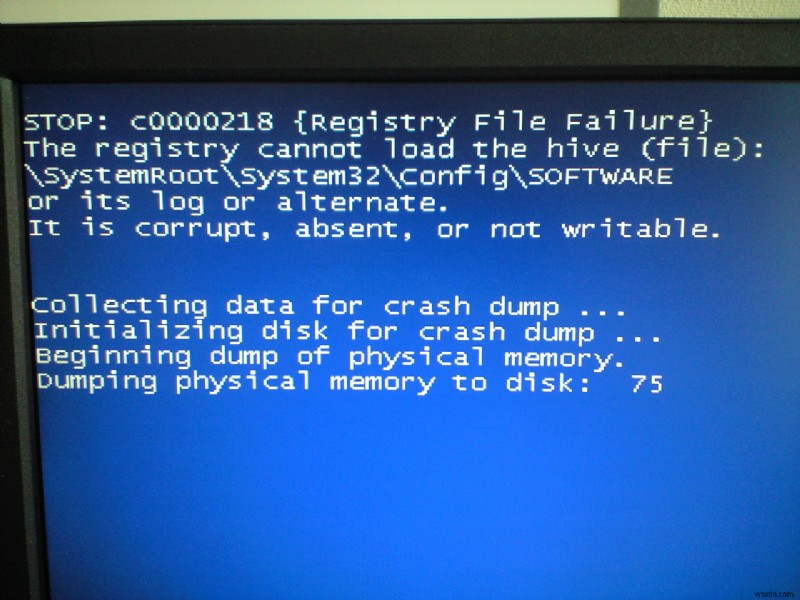 Khắc Phục Lỗi C0000218 Registry File Failure Khi Cài Đặt Windows XP
