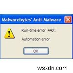 Khắc phục Runtime Error 440 trên Windows: Hướng dẫn sửa lỗi nhanh
